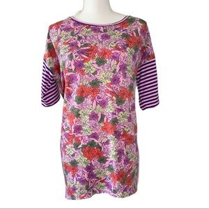 LulaRoe Irma Tunic Style high low 3/4 Sleeve